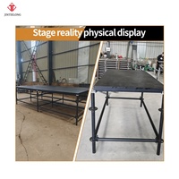 Scène Layher robuste, scène modulaire en acier Layher pour concerts, mariages et événements en plein air