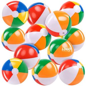 Rainbow Bear Cartoon Soft Plastic Beach Balls <b>Inflatable</b> Swimming Pool Toys for Summer Water <b>Games</b> Kids Birthday Party Supplies - Product Image 1