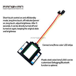 Commutateur intelligent <span class=keywords><strong>professionnel</strong></span> DC12V 60W LED lumière de bande simple/tricolore capteur tactile Invisible fonction de désembuage inductif unique - Product Image 3