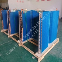Condenseur à ailettes en aluminium, serpentin évaporateur à tubes de cuivre pour système de refroidissement de vitrine réfrigérée