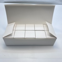 Boîtes en carton ivoire recyclables personnalisables (taille et couleur), lot de 12, avec dorure à chaud, pelliculage brillant/mat et gaufrage