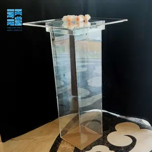 Produttore fornitore di fabbrica chiaro alti tavoli da cocktail tavolo da bar in acrilico
