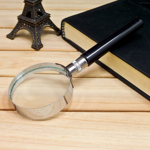 Loupe à main semi-métallique de 50 mm en plastique avec lentille en verre optique pour la lecture et la réparation - Product Image 3