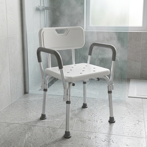 <span class=keywords><strong>Chaise</strong></span> de douche de qualité médicale avec accoudoirs et dossier, <span class=keywords><strong>chaise</strong></span> de bain robuste pour personnes handicapées et soins à domicile - Product Image 1