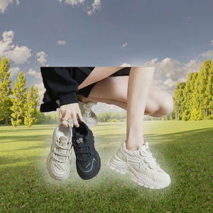 Mocassins décontractés à plateforme pour femmes, bout rond, respirants, style marche, avec fonction rehausseur de hauteur - Product Image 3