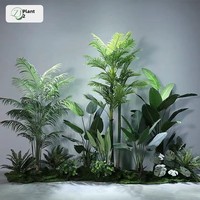 Plantas Artificiales para Decoración de Interiores, Bonsái de Plástico con Maceta, Plantas de Simulación