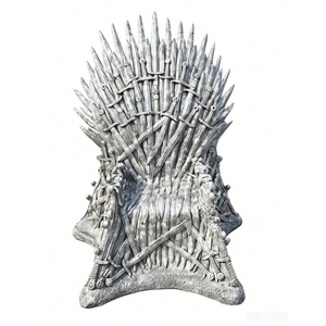 Figurine <span class=keywords><strong>de</strong></span> <span class=keywords><strong>trône</strong></span> en <span class=keywords><strong>fer</strong></span> peint en fibre <span class=keywords><strong>de</strong></span> verre personnalisée pour l'extérieur et l'intérieur, pour la décoration <span class=keywords><strong>de</strong></span> la maison, du bureau et des centres commerciaux - Product Image 3
