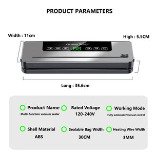 Machine de mise <span class=keywords><strong>sous</strong></span> <span class=keywords><strong>vide</strong></span> portable, machine de conservation des aliments ménagère, machine de mise <span class=keywords><strong>sous</strong></span> <span class=keywords><strong>vide</strong></span> électrique automatique <span class=keywords><strong>pour</strong></span> aliments secs et humides - Product Image 6