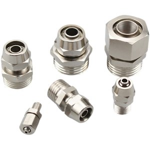 Conectores Neumáticos de Conexión Rápida Liyuan M6 M8 M10 M12 M5, Rosca Métrica, Conector Recto para Manguera de Aire - Product Image 2