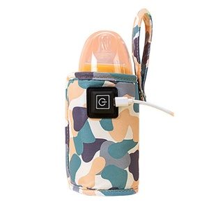 Chauffe-biberons portables pour bébé avec câbles de données, chauffe-biberons USB à température constante en cuir pour voiture - Product Image 2