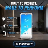 Komputer Genggam Tangguh Ringan Android 14 IP68 Layar FHD+ 6.3" Pemindai Barcode 1D/2D Dilengkapi NFC 128MB 8 Core