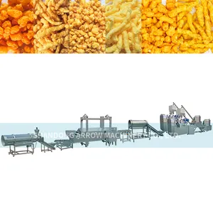 Shandong Arrow Puff Corn Snacks Extruder Maschine heißer Verkauf Doppels ch raube profession elle Puffmais herstellungs maschine