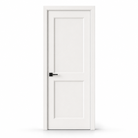 Porte intérieure moderne en WPC ignifuge à grain de bois avec ouverture coulissante pour chambre, salle de bain, cuisine, hôtel, appartement