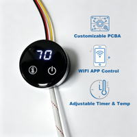 Termostato Inteligente WiFi para Toallero, Control Remoto por Aplicación, Temporizador Personalizable, Fabricación OEM