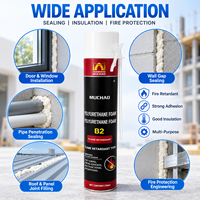 Scellant en mousse de polyuréthane ignifuge à séchage rapide et forte adhérence MUCHAO A22 750ml pour l'étanchéité des portes, des fenêtres et des tuyaux
