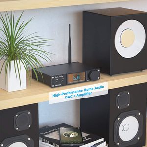 Amplificateur Fosi Audio DA2120C bleu 120W x 2 stéréo HiFi 2.1 canaux, diffusion sans fil, classe D, mini amplificateur de puissance, caisson de basses, <span class=keywords><strong>DAC</strong></span> USB - Product Image 4