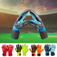 Gants de gardien de but professionnels antidérapants 4mm Gants de gardien de but de football en latex avec protection des doigts