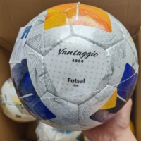 Ballon de football de futsal professionnel en cuir, taille 4, à faible rebond, pour matchs en salle
