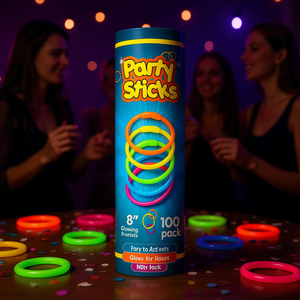 Palos de Fiesta Luminosos de 8 Pulgadas, Paquete de 100, Decoraciones Luminosas para Fiestas - Product Image 2