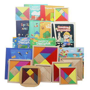 Tùy Chỉnh Trẻ Em Bằng Gỗ Hình Dạng Nhận Thức Phù Hợp Với Hình Học Tangram Câu Đố Bộ Tự Làm Giáo Dục Dạy Học Hỗ Trợ Đồ Chơi Cho Trẻ Em Trai Cô Gái - Product Image 2