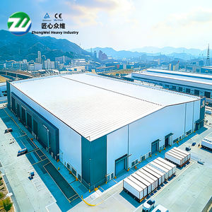 Corrosiebestendige <span class=keywords><strong>prefab</strong></span> stalen magazijngebouwen, eenvoudig te bouwen - Product Image 1