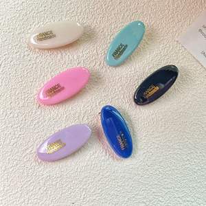 Saiyii Low Moq Ovale Vorm Acetaat Kinderen Haarspelden Handgemaakte Haarclip Met Aangepaste Logo - Product Image 2