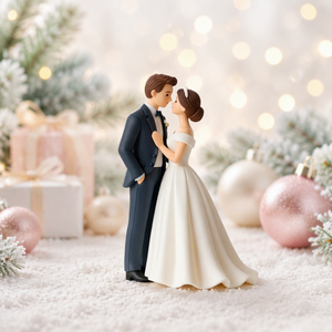 Modern Love <strong>Bride</strong> &amp; Groom Resin Cake Topper - Product Image 3
