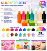 Pâte de pigment silicone non toxique à haute concentration, colorant à dispersion facile, silicone RTV à polymérisation au platine pour la fabrication de moules 200
