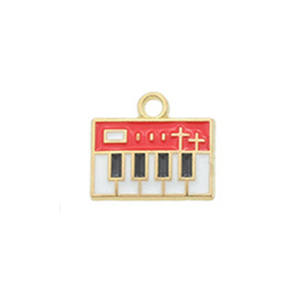 Instrumento de color clásico, Mini Piano, guitarra, nota musical, aleación de goteo, accesorios DIY, accesorios de Metal, venta al por mayor - Product Image 6