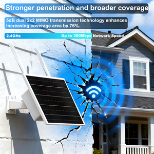 Extensor <span class=keywords><strong>WIFI</strong></span> Portátil de 27000mAh con Energía Solar, 2.4G 300Mbps, Largo Alcance, Impermeable, con Firewall Inalámbrico - Product Image 4