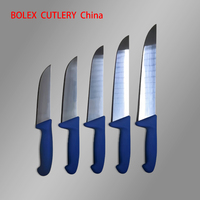 Alat pisau Butchery profesional, peralatan pisau kecil perlengkapan Cleaver kait gantungan Boning menempel mengisi pisau pemangkasan