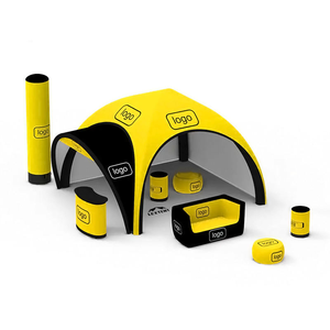 Tente gonflable Oxford sur mesure la plus populaire, imperméable, quatre saisons, durable, résistante aux UV, triple couche, trois chambres, séjour - Product Image 6