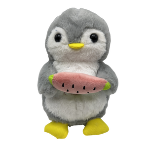 Peluche Respirante Petit <span class=keywords><strong>Pingouin</strong></span> avec Mécanisme à Quatre Vitesses, Ours Lumineux, Poupée Musicale Apaisante, un Outil Divin pour un Sommeil Réparateur - Product Image 1