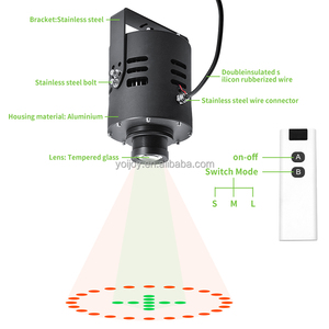 Yoijeys professionale ha condotto la luce del proiettore di sicurezza della gru con assistenza di posizionamento cerchio fascio IP65 telecomando - Product Image 6