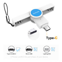 Lecteur-graveur de cartes intelligentes USB Type C SENONE ISO 7816 EMV pour cartes d'identité, de crédit, de débit, de banque automatique, de carte SIM, compatible Android mobile