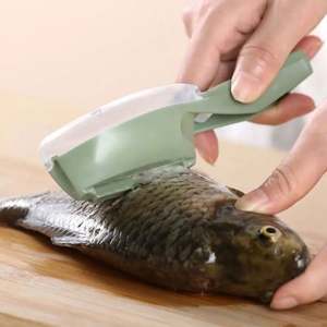 Grattoir à écailles de poisson, brosse à peau de poisson, outils pour fruits de mer, couteau de nettoyage rapide pour enlever les écailles, accessoires de cuisine - Product Image 3