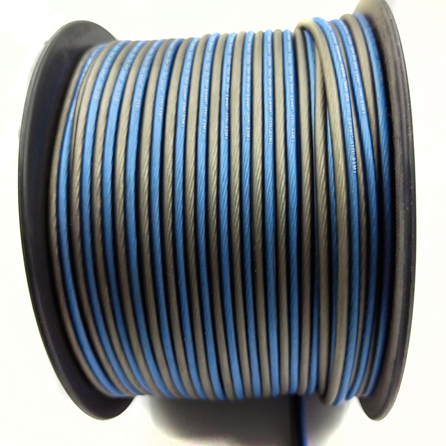10 12 14 16 18 Gauge GA AWG OFC CCA Stranded Colored Speaker Cable Wire for Car Audio