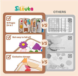 Cadeaux d'anniversaire pour filles <span class=keywords><strong>livre</strong></span> d'activités doux Animal de la forêt Montessori jouets éducatifs pour enfants <span class=keywords><strong>livre</strong></span> silencieux <span class=keywords><strong>en</strong></span> tissu pour garçon fille - Product Image 4