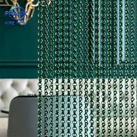 Maille métallique en aluminium/acier inoxydable pour balustrade/remplissage de paravent, design unique de drapé de plafond, séparation d'espace
