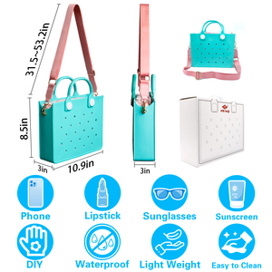 Personalized logo Luxury Ladies Tote <strong>Bag</strong> with Zipper Eva Fashion Beach Tote <strong>Bag</strong> High Quality with logo for Ladies &amp; Students - Product Image 2