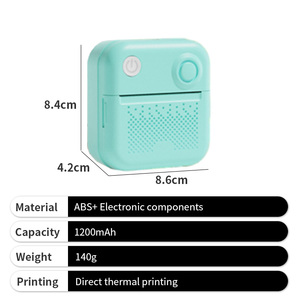 Impresora de Etiquetas de Transferencia 2026, <span class=keywords><strong>Mini</strong></span> Impresora Térmica de Etiquetas Adhesivas de Bolsillo, Portátil, de Color Blanco, para Promoción - Product Image 3