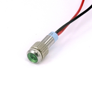 Cmp rohs 6 मिमी 12 वी या 24v धातु के एलईडी सूचक केबल के साथ केबल - Product Image 2