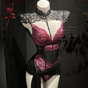 Manyu Nouvelle Lingerie Française Pure Désir, Body en Dentelle Transparente pour Femme Mature, Ensemble Sexy Uniforme 9705 - Product Image 2