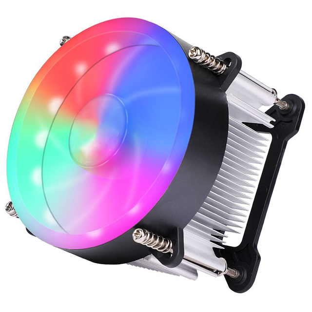 12V Rgb Aluminum Sheet Cpu Cooling Cpu Fan Cooler air 4pin for Intel and amd Platform LGA 1700 1555 Am3 Am4 Am5