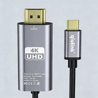 Câble Type C vers HDTV 4K UHD 3840x2160, cordon vidéo avec coque en aluminium, pour ordinateur portable, Smartphone, tablette, moniteur, projecteur, transfert Stable