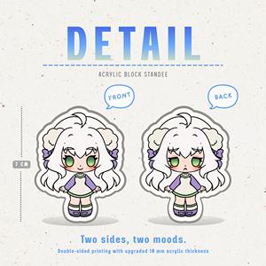 แท่นอะคริลิคสั่งทำตามแบบ OEM ODM ตัวละครอะคริลิคแบบกำหนดเอง แท่นโชว์ฟิกเกอร์ชิบิสองด้าน ตัวละครอนิเมะแบบสั่งทำพิเศษ - Product Image 3