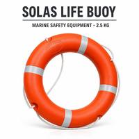 Bouée de sauvetage en plastique SOLAS orange rouge, homologuée OEM, équipement de sauvetage aquatique, flotteur de sécurité pour les sports nautiques