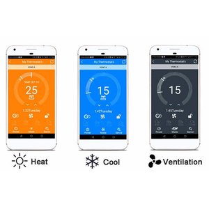 Smart Home WiFi-thermostaat voor airconditioning LCD-scherm 4-pijps koud-warm luchtventilatie ventilatorcoil thermostaat compatibel - Product Image 3