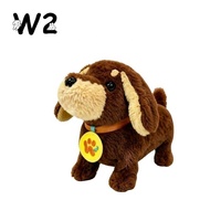 W2TOY Mainan Boneka Anak Keluarga Klasik Dachshund Teman Kartun Elektrik Berjalan Desain Monster Kecil Grosir Pabrik 3+