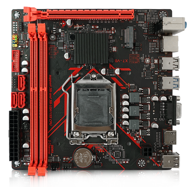 High Performance B75 Dual DDR3 M.2 SATA3.0 USB 3.0 8GB I7 I5 I3 LGA1155 Socket Processor Motherboard